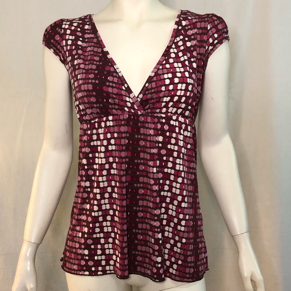 Y2K Heart Soul women’s multicolour pink babydoll top with cap sleeves medium